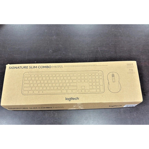 Genuine Logitech Signature Slim Combo MK955 Keyboard & Mouse Black (920-012425) - Picture 2 of 6